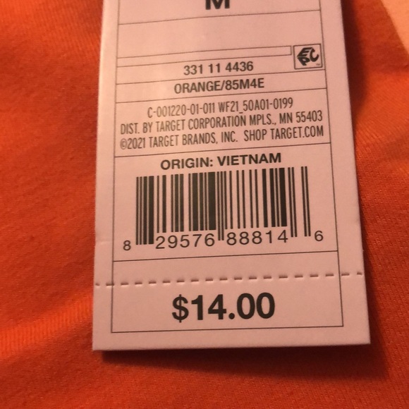 COPY - Ladies Wild Fable Jogging Pants Color Orange Block From Vietnam NWT - Picture 4 of 4